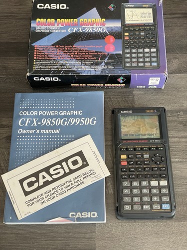 Casio cfx 9850g color - color, power