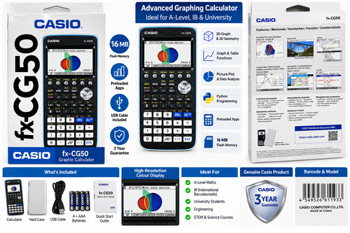 Casio cg50 graphing - casio, fx-cg50