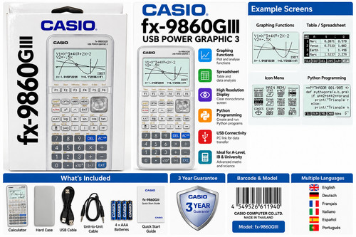 Casio 9860giii graphic - casio, fx-9860giii