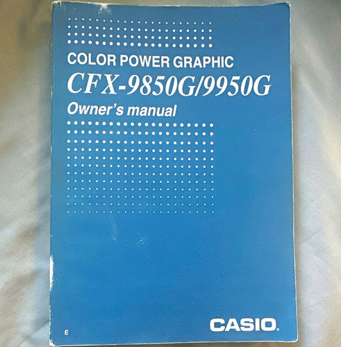 Casio cfx 9850g 9950g - cfx-9850g/9950g, graphing